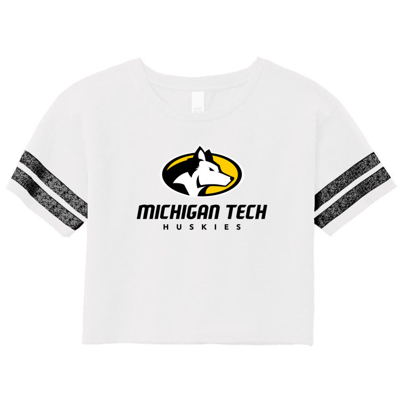 Michigan Tech Huskies Scorecard Crop Tee by Edward C Brunetti | Artistshot