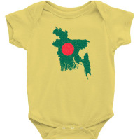 Bangladesh Map Flag Drawing Line Art Baby Bodysuit | Artistshot