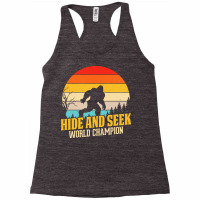 Bigfoot T  Shirt Retro Bigfoot Hide & Seek World Champion 3 Racerback Tank | Artistshot