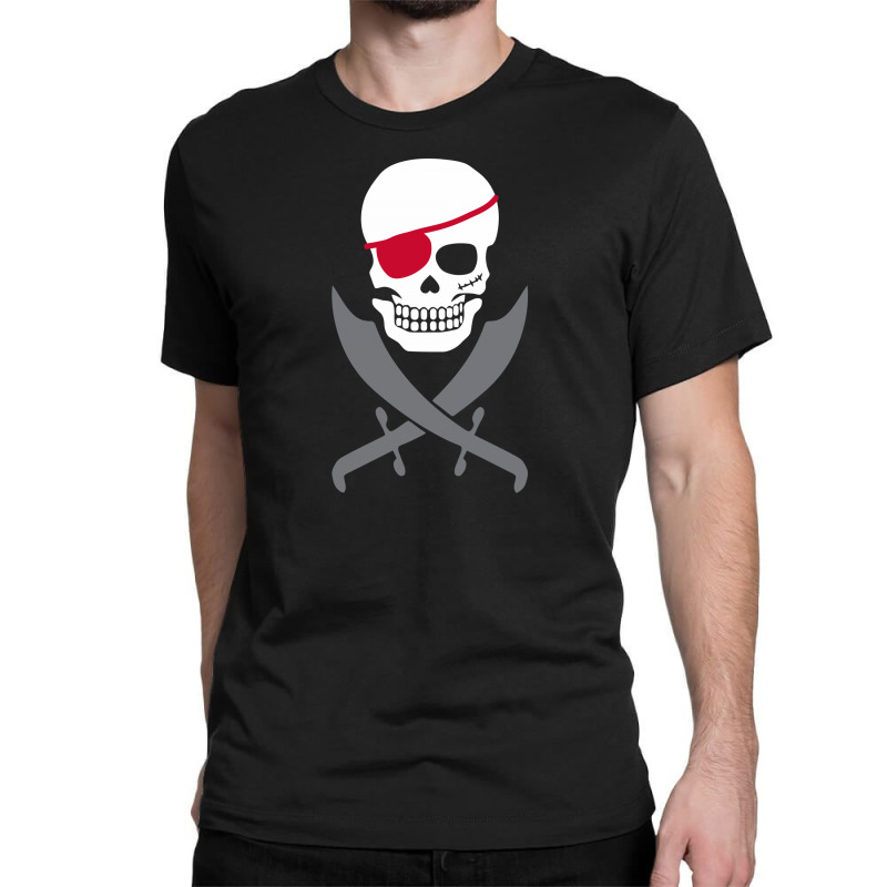 Pirate Skull Crossed Swords Funny Classic T-shirt | Artistshot