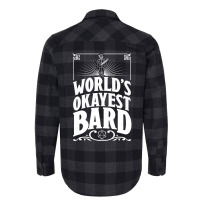 D&d Worlds Okayest Bard Flannel Shirt | Artistshot