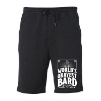 D&d Worlds Okayest Bard Fleece Short | Artistshot