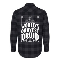 D&d Worlds Okayest Druid Flannel Shirt | Artistshot