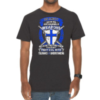 Don't Fight Evil With Tolerance And Understanding Crusader T Shirt Vintage T-shirt | Artistshot