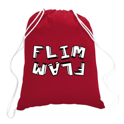 Flim Flam By Flamingo Drawstring Bags Designed By Honeysuckle