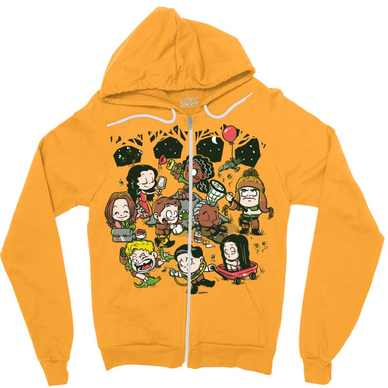 Let's Catch Fireflies Zipper Hoodie by huchakmiezisi | Artistshot