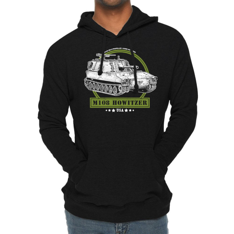 M108 Howitzer Spg Lightweight Hoodie by mentszerbyh | Artistshot