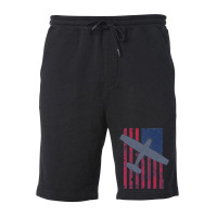 American Pilots Series  Skyhawk & Old Glory Fleece Short | Artistshot