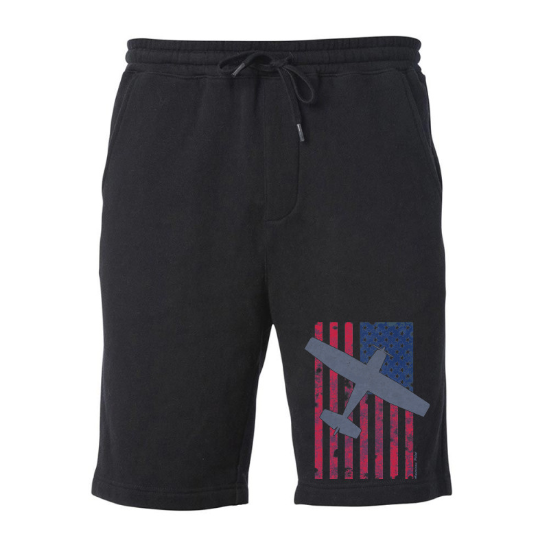 American Pilots Series  Skyhawk & Old Glory Fleece Short by ghanimshorgok | Artistshot