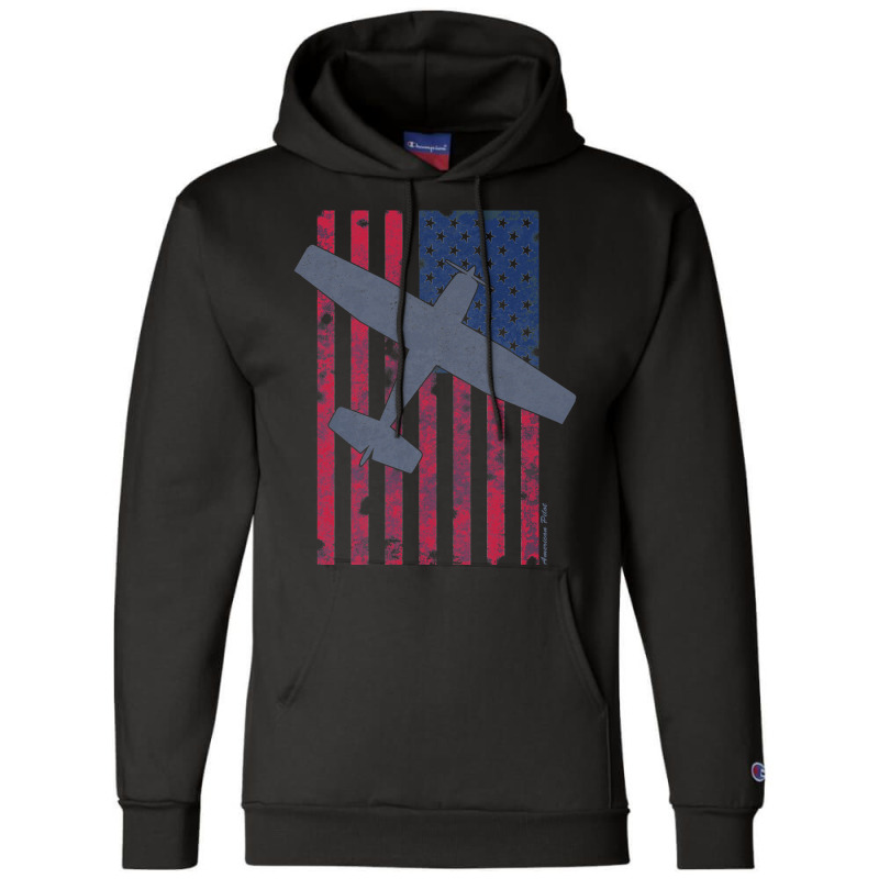 American Pilots Series  Skyhawk & Old Glory Champion Hoodie by ghanimshorgok | Artistshot