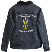 6th Special Operations Squadron Commando Air Force Squadron Usaf Unisex Sherpa-lined Denim Jacket | Artistshot