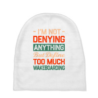 Define Too Much Wakeboarding Funny Wakeboarder Humor T Shirt Baby Beanies | Artistshot