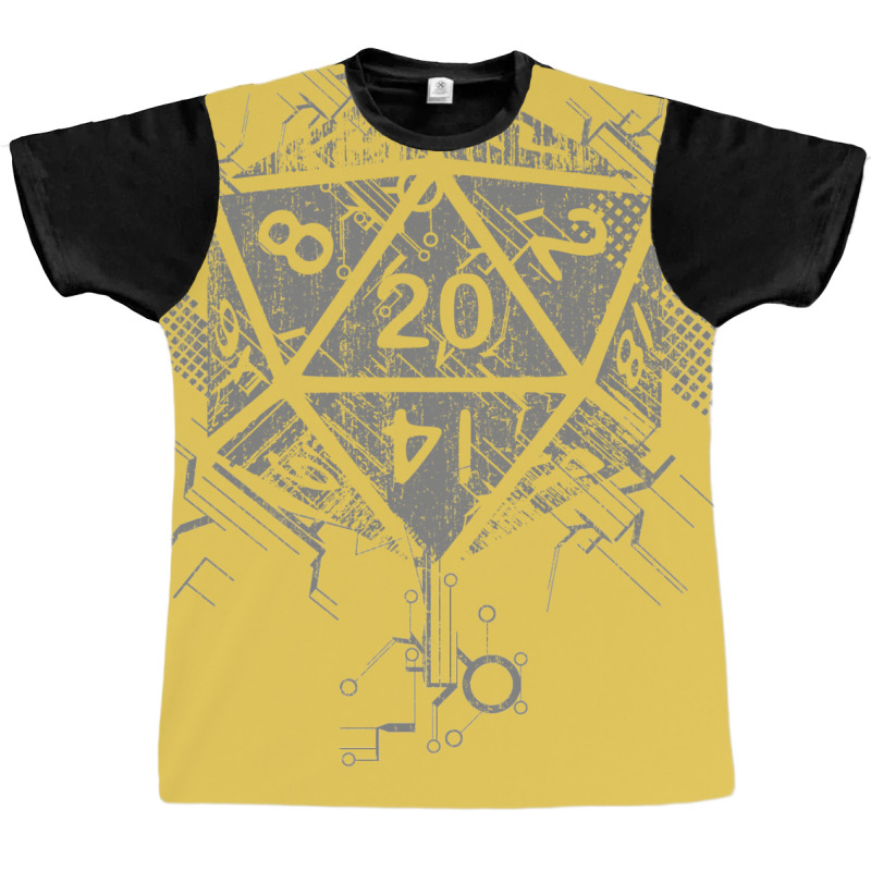 D20 Of Power Graphic T-shirt | Artistshot