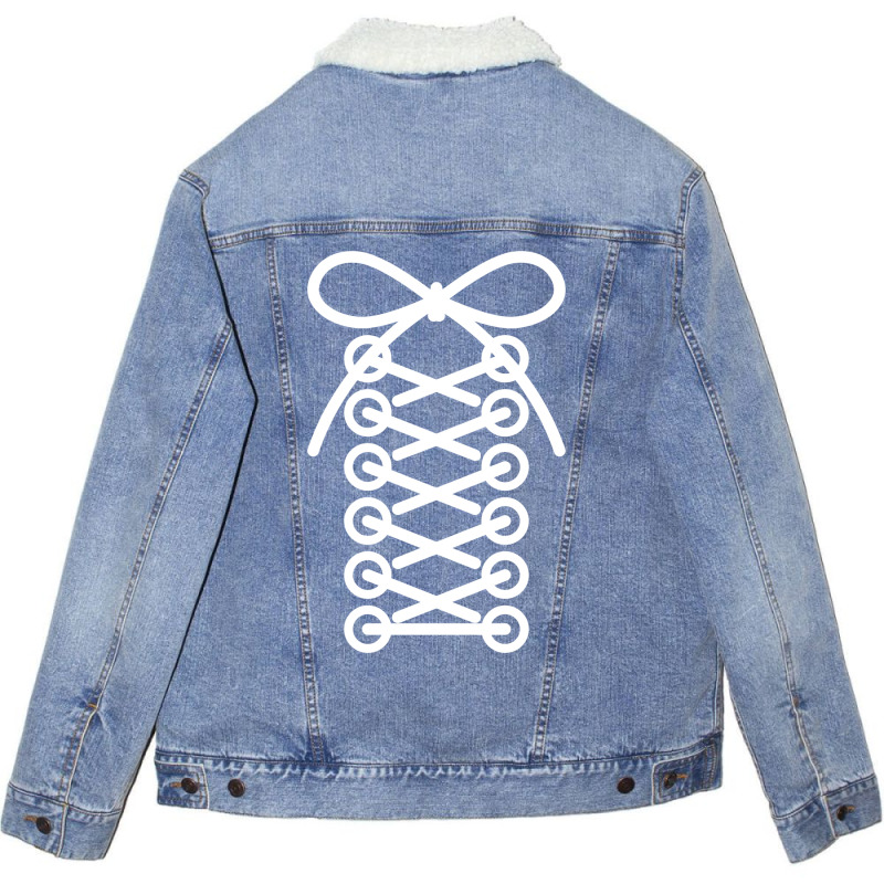 Shoelaces, Trainers Laces   T Shirt Unisex Sherpa-lined Denim Jacket | Artistshot