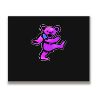 Pink Grateful Dancing Hippie Classic Rock Dead Bear Metal Print Horizontal | Artistshot