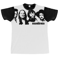 Outlaw Country Supergroup The Black Stencil Graphic T-shirt | Artistshot