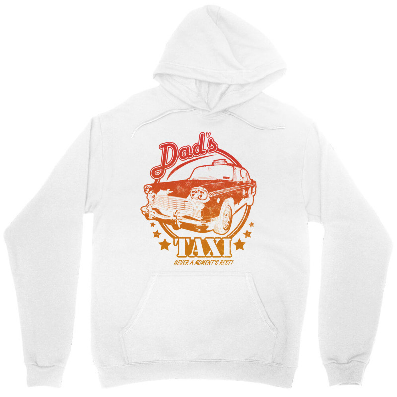 Dad's Taxi   Redyellow Gradient Unisex Hoodie | Artistshot