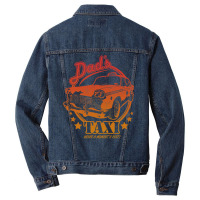 Dad's Taxi   Redyellow Gradient Men Denim Jacket | Artistshot