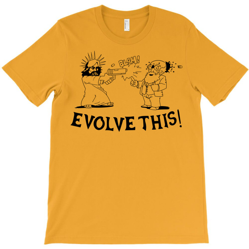 Jesus And Darwin   Evolve This T-Shirt by legohtashyap | Artistshot