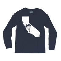 California Skydiving Parachute Silhouette Skydiver Vintage Design Long Sleeve Shirts | Artistshot