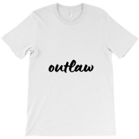 Outlaw Retro Vintage Sticker 3 T-shirt | Artistshot