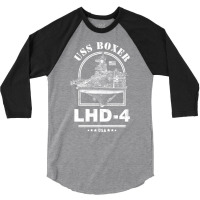 Lhd 4 Uss Boxer 1 3/4 Sleeve Shirt | Artistshot