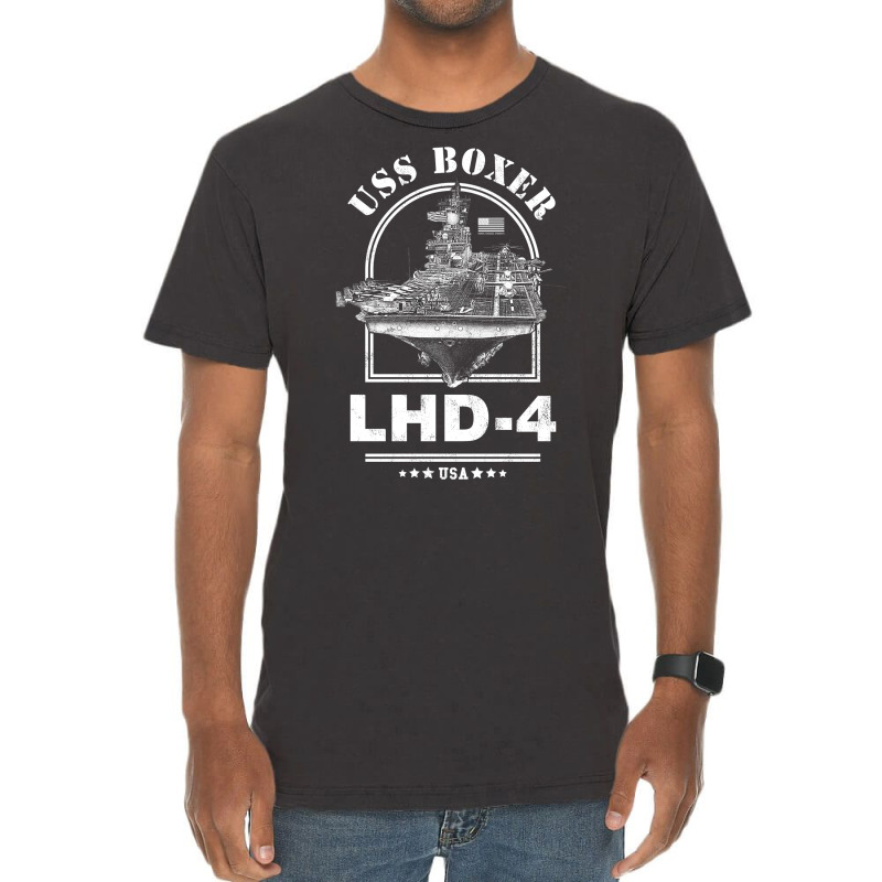 Lhd 4 Uss Boxer 1 Vintage T-Shirt by huchakmiezisi | Artistshot