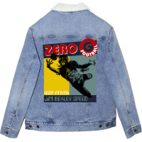 Jim Bexley Speed London Jets Zero Gee Roof Attack Unisex Sherpa-lined Denim Jacket | Artistshot