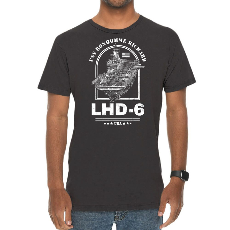 Lhd 6 Uss Bonhomme Richard Vintage T-Shirt by huchakmiezisi | Artistshot