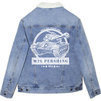 M26 Pershing Ww2 Tank Unisex Sherpa-lined Denim Jacket | Artistshot