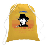 Chuck Norris  Walker Texas Ranger Funny T Shirt  Gesus Can Walk On Wat Drawstring Bags | Artistshot