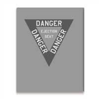 Danger Ejection Seat Airplane Decal Design Metal Print Vertical | Artistshot