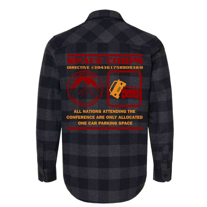 Jmc Space Corps Directive 39436175880932b Parking Space Flannel Shirt by legohtashyap | Artistshot