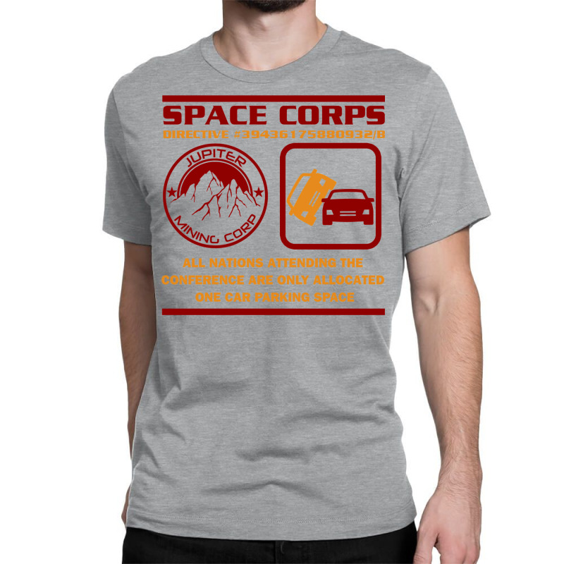 Jmc Space Corps Directive 39436175880932b Parking Space Classic T-shirt by legohtashyap | Artistshot