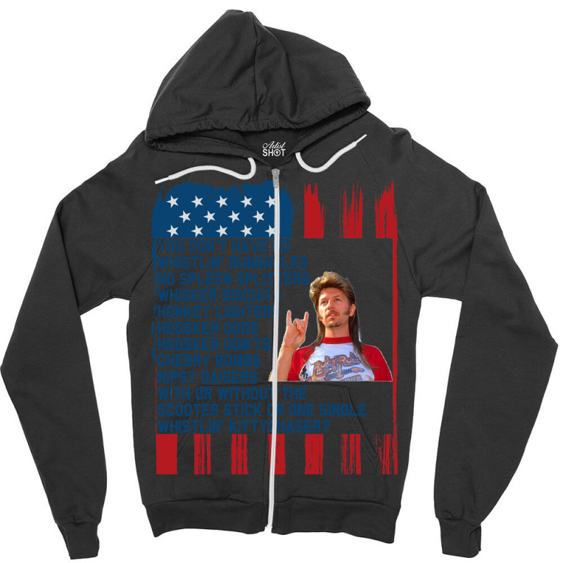 Joe Dirt Merica’ Fourth Of July   Joe Dirt Bleach 4th Of July Shirt. Zipper Hoodie by legohtashyap | Artistshot