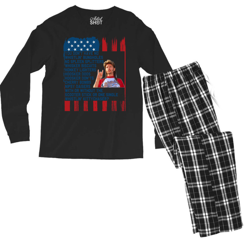 Joe Dirt Merica’ Fourth Of July   Joe Dirt Bleach 4th Of July Shirt. Men's Long Sleeve Pajama Set by legohtashyap | Artistshot