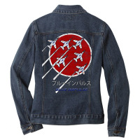 Blue Impulse Jasdf Demo Team Japan Vintage Design Ladies Denim Jacket | Artistshot