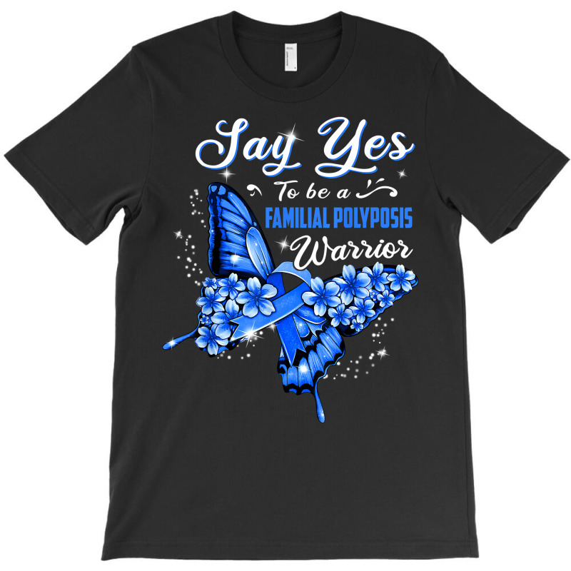 Familial Polyposis Warrior Blue Butterfly Womens T Shirt T-shirt | Artistshot