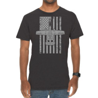 A 10 Thunderbold Ii Warthog Vintage American Flag Airplane Design Vintage T-shirt | Artistshot