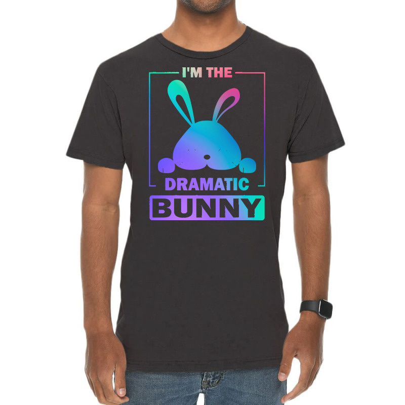 Im The Dramatic Bunny T  Shirt Funny Painted Bunny, I'm The Dramatic B Vintage T-Shirt by gaylordlily369 | Artistshot