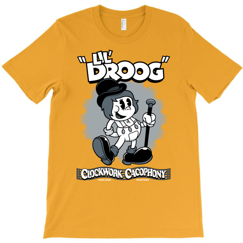 Lil Droog   Vintage Cartoon Rubberhose Clockwork T-Shirt by huchakmiezisi | Artistshot