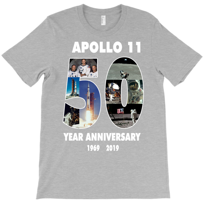 Apollo 11 50th Anniversary Of The Moon Landing In Pictures Space T-Shirt by ghanimshorgok | Artistshot