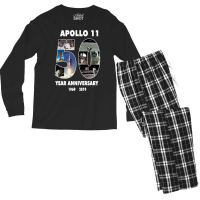 Apollo 11 50th Anniversary Of The Moon Landing In Pictures Space Men's Long Sleeve Pajama Set | Artistshot