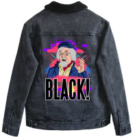 Johnny Nice Painter   Black Unisex Sherpa-lined Denim Jacket | Artistshot