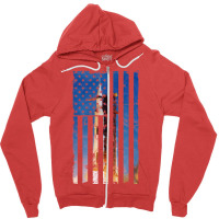 Apollo 11 Saturn V Liftoff 50th Anniversary Vintage Flag Zipper Hoodie | Artistshot