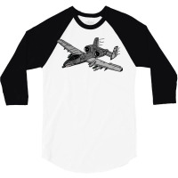 A 10 Warthog Digital Painting 3/4 Sleeve Shirt | Artistshot