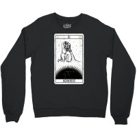 Aquarius Distressed Goth Tarot Zodiac Sign Crewneck Sweatshirt | Artistshot