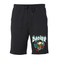 Dasher   Skateboarding Reindeer   Funny Xmas Cartoon Fleece Short | Artistshot