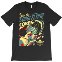 Join The Corgi Flying Corps T-shirt | Artistshot