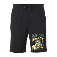 Join The Corgi Flying Corps Fleece Short | Artistshot